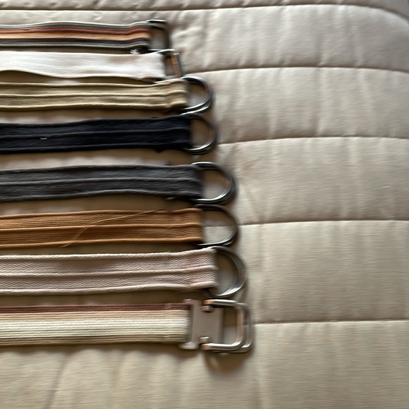 8 Assorted belts fabric adjustable 30-32 waist size - Picture 4 of 4